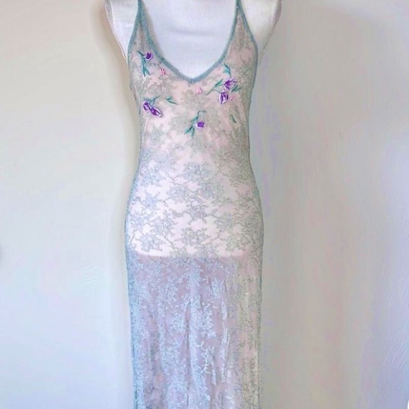 Fairy Lace Slip Dress Vintage Victoria’s Secret - Picture 11 of 13